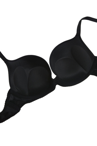 19010 Lorita Biustonosz super push up Mediolano czarny