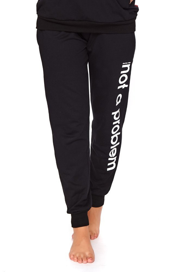 4133 Spodnie dresowe Doctor Nap - black