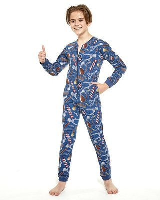 Cornette 185,186/125 Barber Kombinezon Chłopięcy - jeans