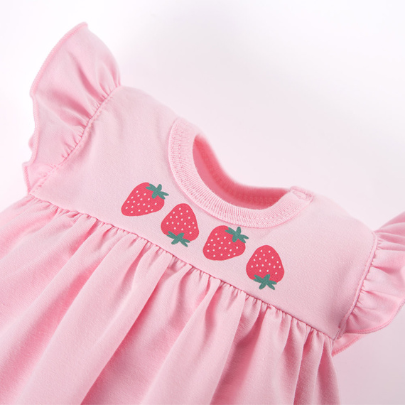 Strawberry & Love Sukienko-body z krótkim rękawem Eevi