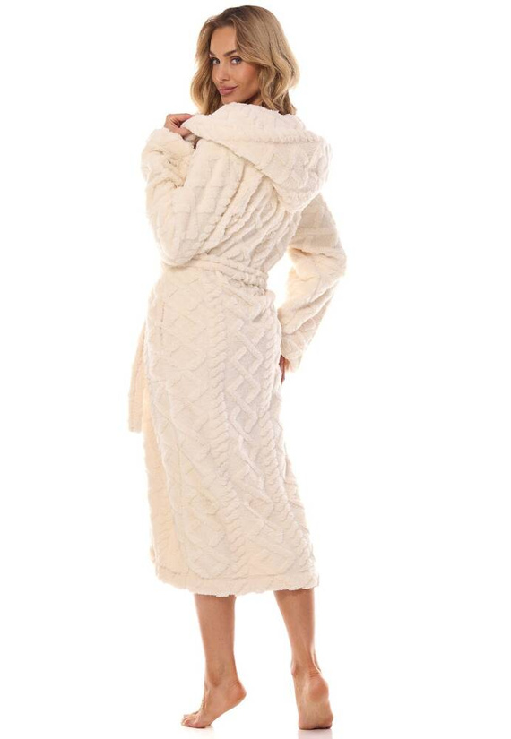 2402 Geo Long Szlafrok damski długi L&L ecru