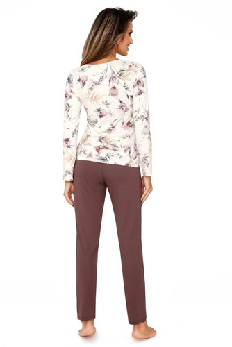 Belinda Piżama damska Donna - kremowy