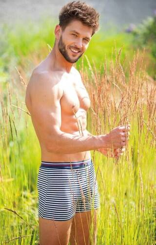 MXH 338 Bokserki męskie Key - beżowy