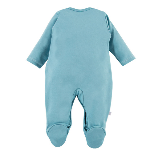 Sahara Pajac ze stópkami z nadrukiem Eevi - niebieski