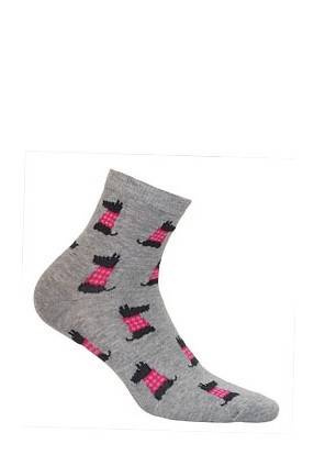 G84.01N Skarpety Damskie wzorowane  Gatta 269 pink