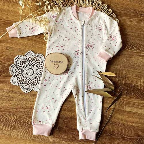 PS14341 Łączka Pajacyk niemowlęcy bez stópek Mamatti