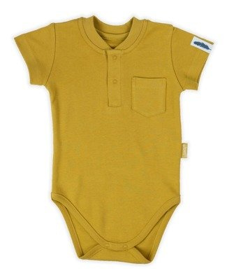 167095 Body z krótkim rękawem "Indian" Nicol - musztardowy