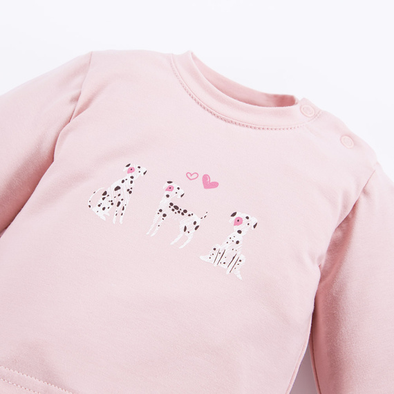 Dogs & Spots Bluzka dziewczęca Eevi- różowa