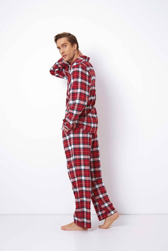 Michael Long Piżama Męska Aruelle - red 