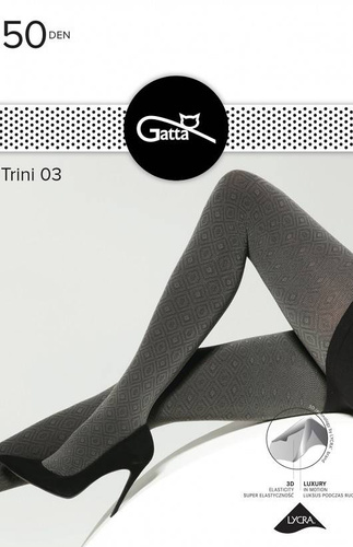 Trini Rajstopy 50 den Gatta wz.03 - grafit-nero