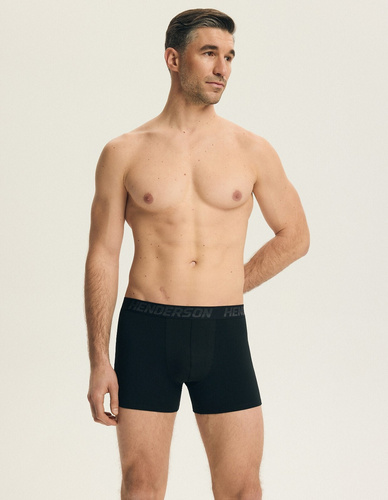 Bench Henderson 44540 czarny-grafit– bokserki męskie 3-pak 93% bawełna