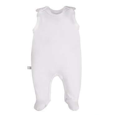 White Śpiochy niemowlęce gładkie Ewa Klucze- biały