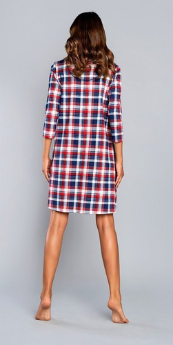 Rugia koszula nocna ciążowa i do karmienia rękaw 3/4 Italian Fashion- granat