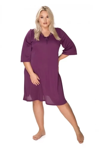 86400 Elena koszula nocna damska Mewa bakłażanowy