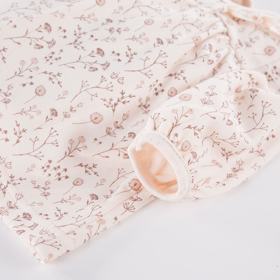 Bloom Tunika niemowlęca z długim rękawem Eevi - ecru druk