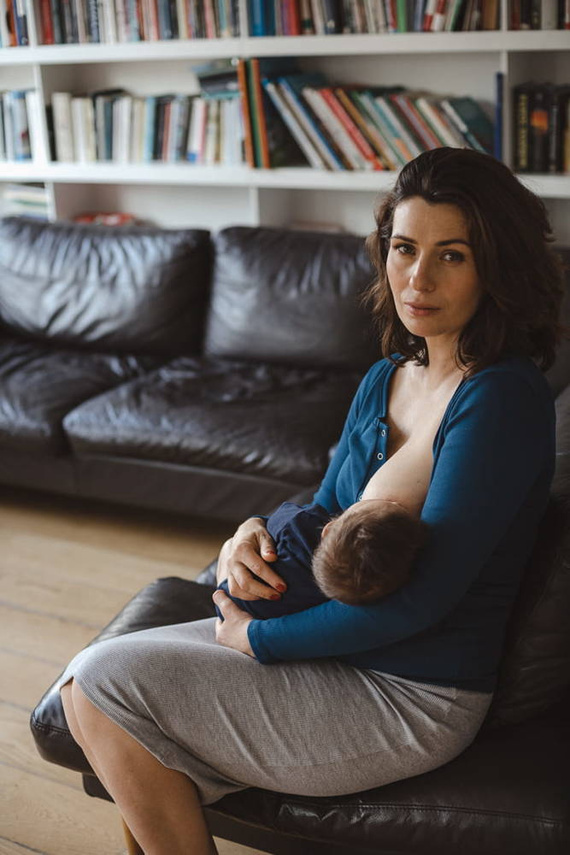 Tummy Bluzka ciążowa i do karmienia Milk&Love poseidon