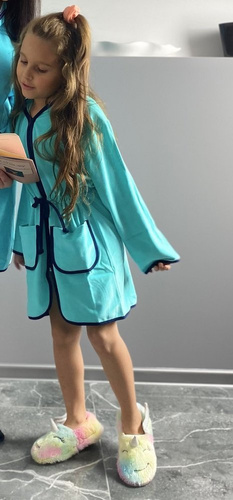 374 / 375 Desiree Szlafrok dziecięcy - mięta