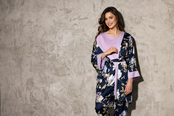 Always Win Piżama damska Momenti Per Me navy