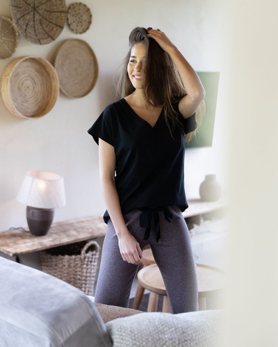 Sensis Sophie Brown Piżama damska - czarny