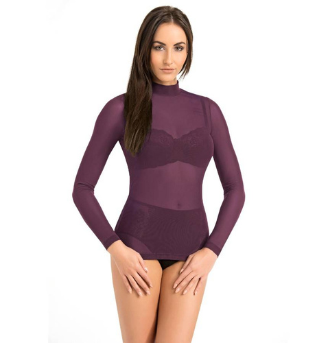 169320 Glamour Bluzka Damska, golf Teyli - fioletowy