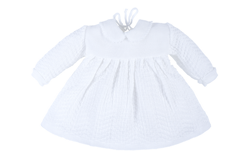 SU1B Sukienka ażurowa Marija - biały