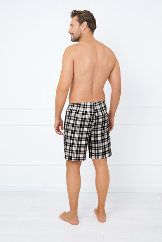 Klark Spodnie piżamowe męskie, krótkie Italian Fashion - druk