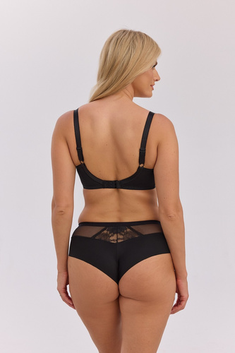 Biustonosz Semi Soft Gaia BS 1358 Claire Czarny na Duży Biust