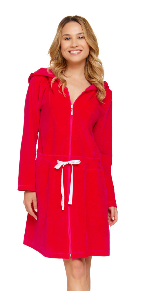 1008 Szlafrok damski Doctor Nap - viva magenta