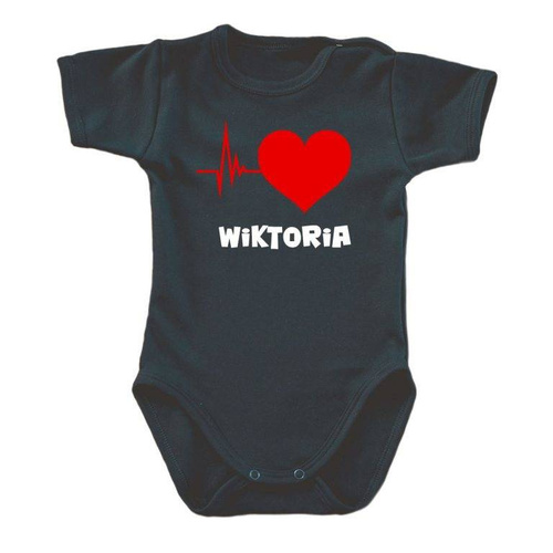 Body krótki rękaw "PULS SERCA" Moocha biały