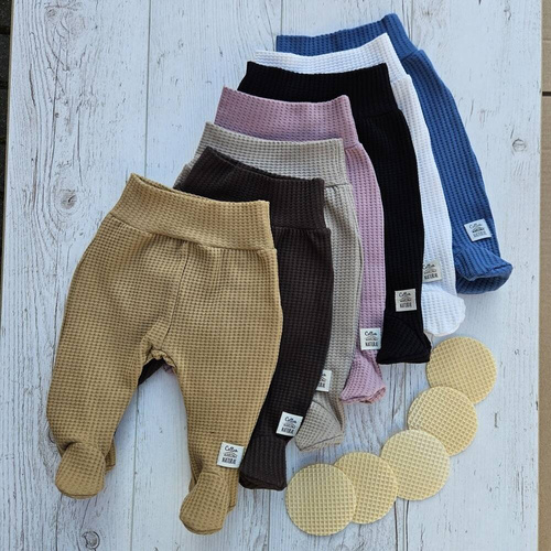 08249D "Natural Waffel" Półśpioch niemowlęcy Makoma denim