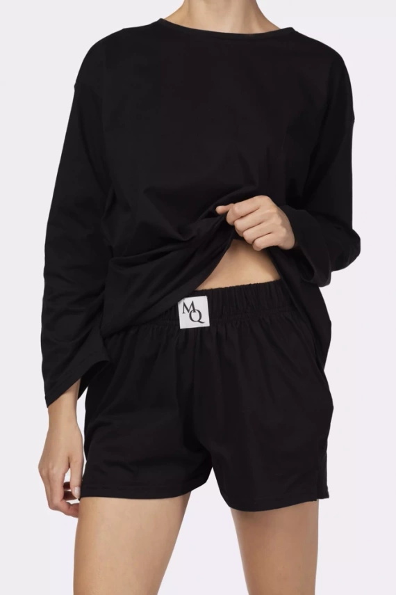 Joy longsleeve Piżama damska Mona black