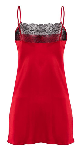 Diana Halka satynowa koszulka damska DKaren - czerwony