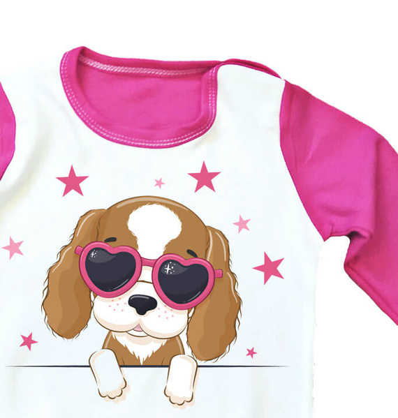 Piesek w okularach Piżamka dziecięca Moocha