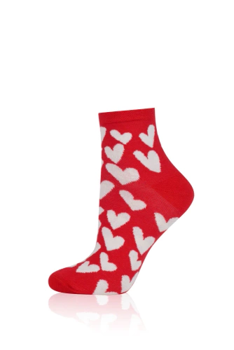 S172Z Evora Skarpety zakostki Italian Fashion - czerwone