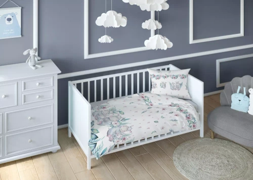 3292 B Kraina Snów Pościel dziecięca bawełniana hipopotamy Karo