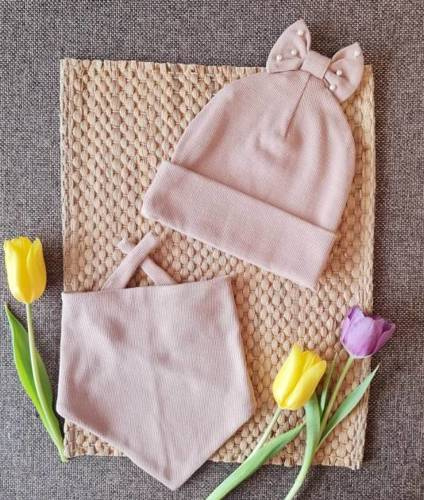 3415 Sophie Komplet czapka + chusta Marija