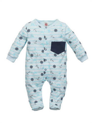 Pajac dzidziuś "SAILOR"  Makoma niebieski