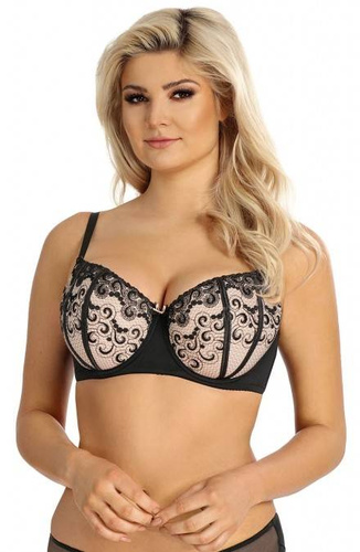 2111 Biustonosz Usztywniany Lupoline - czarny