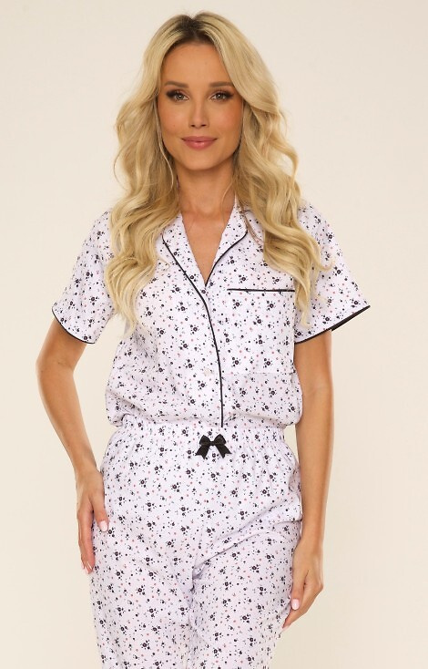 802 Shelby Piżama Damska De Lafense - łączka