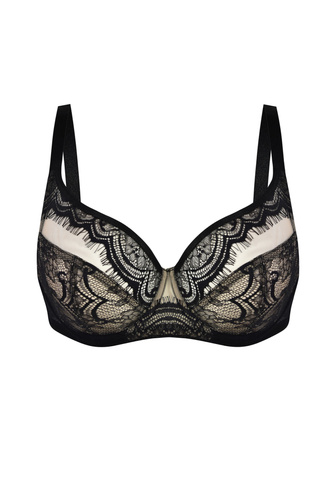 Mediolano Exclusive Soft 19257 Biustonosz miękki czarny koronkowy