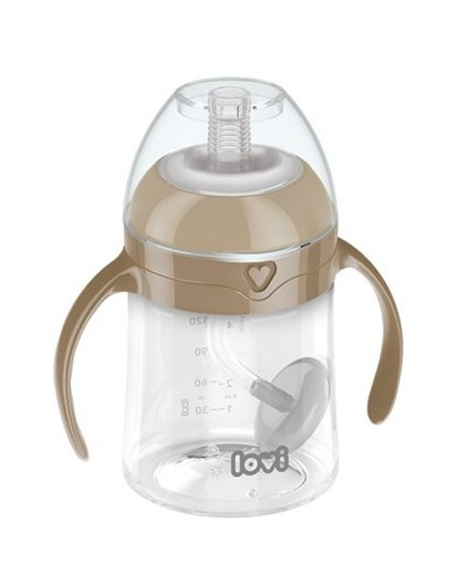 CA35/363 kubek z obciążoną słomką Lovi brązowy