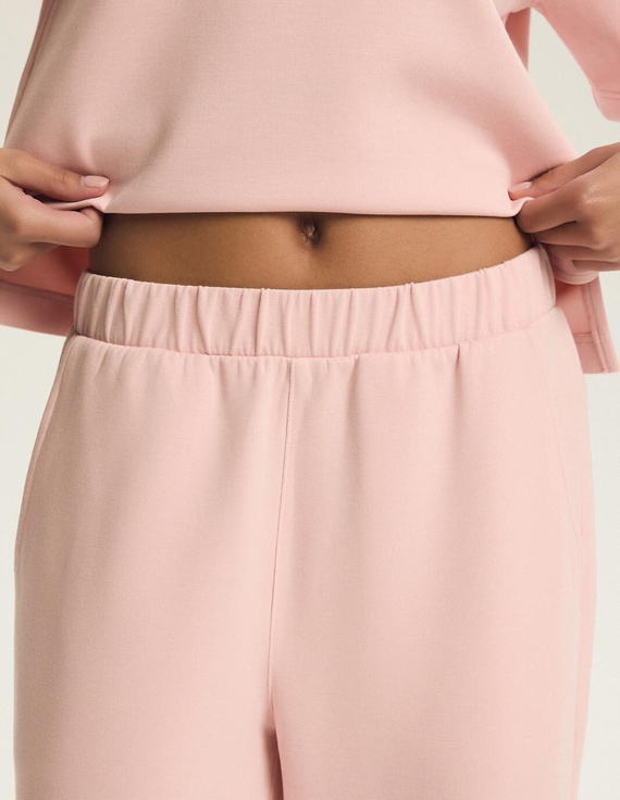 Komplet damski Henderson 45312 Elicia różowy – dres homewear z modalu, miękki