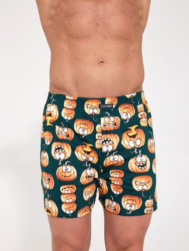 Bokserki Męskie Cornette Classic 001/195 011/195 Pumpkin 100% Bawełna Luźne