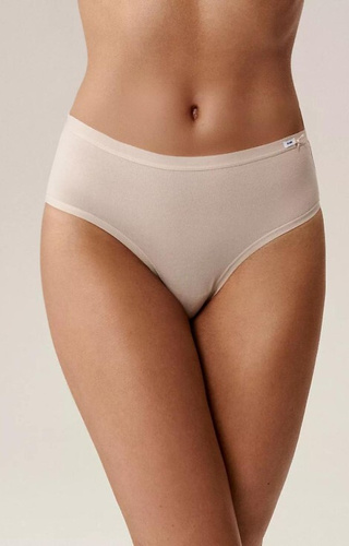 3CLP-004 Atlantic wino-różowy-beżowy– figi damskie Classic 3-pak bawełniane