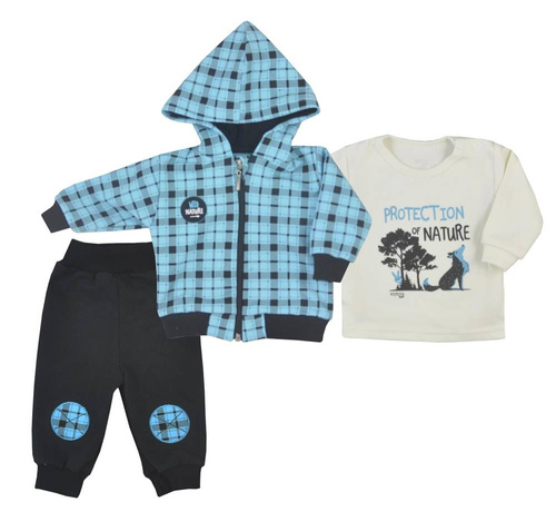 Wild Nature Dres niemowlęcy Koala - turkusowy