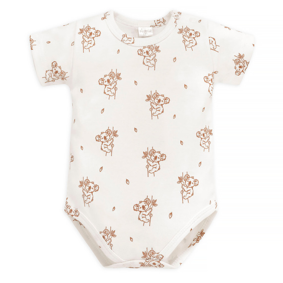 Lovely Day Body z krótkim rękawem Pinokio - ecru koala