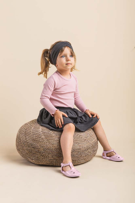 188099 Nela Body z długim rękawem Nicol - różowy