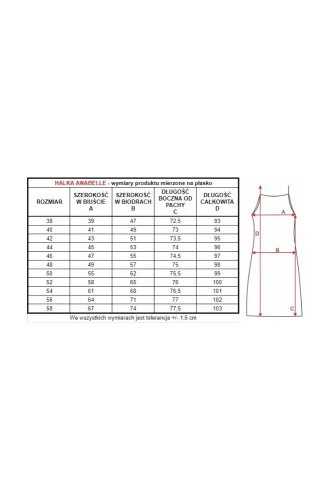 86555 Anabelle Halka damska Mewa beżowy