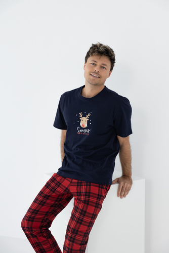 Nathan Piżama męska Sensis -granatowy