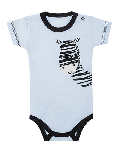 Body z krótkim rękawem "Zebra" Terjan - niebieski